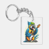 Parrot Rock Music Schlüsselanhänger (Vorderseite links)