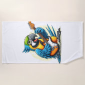 Parrot Rock Music Strandtuch (Vorderseite)