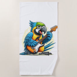 Parrot Rock Music Strandtuch