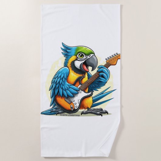 Parrot Rock Music Strandtuch (Vorderseite)