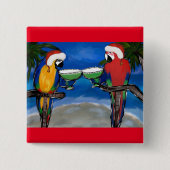 Parrot Santa Button (Vorderseite)