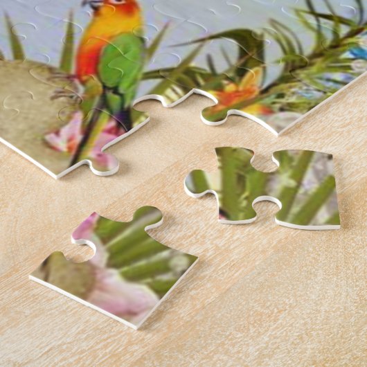 Parrot Seagull Beach Szene Puzzle (Seite)