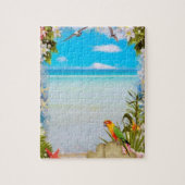 Parrot Seagull Beach Szene Puzzle (Vertikal)