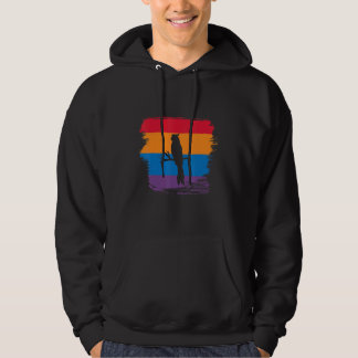 Parrot Shadow Silhouette With Colorful Flag Hoodie