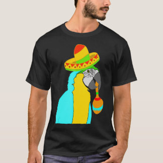 Parrot Sombrero Kostüm Exotic Mexican Bird T-Shirt