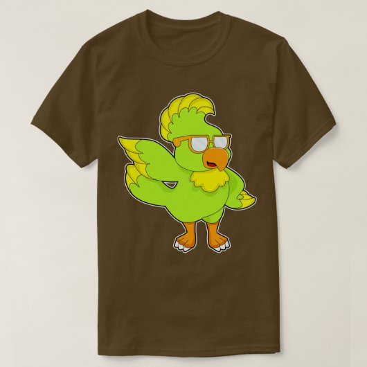 Parrot-Sonnenbrille T-Shirt (Design vorne)