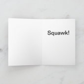 Parrot Squawk Happy Birthday Card Karte (Innenseite)
