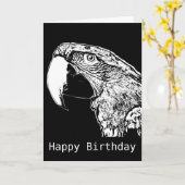 Parrot Squawk Happy Birthday Card Karte (Gelbe Blume)