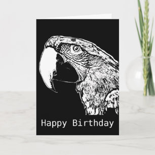Parrot Squawk Happy Birthday Card Karte