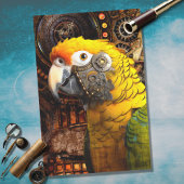 Parrot Steampunk 1 Dekoupage Paper Seidenpapier