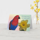 Parrot Sympathy Karte (Gelbe Blume)