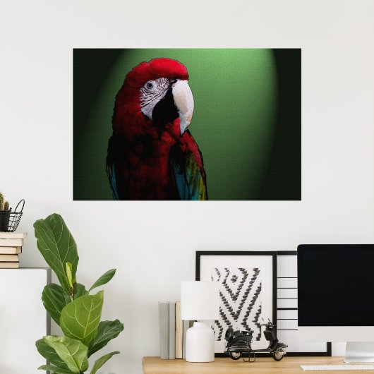 Parrot Talk 36 x 24 Poster (Heimbüro)