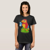 Parrot Teacher Test Tube Chemie T-Shirt (Vorne ganz)