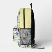 Parrot & Toucan Tropical Pattern 3-Buchstaben-Mono Bedruckter Rucksack (Rechts)