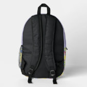 Parrot & Toucan Tropical Pattern 3-Buchstaben-Mono Bedruckter Rucksack (Rückseite)