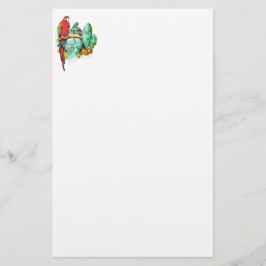 Parrot Trio Briefpapier (Vorderseite)