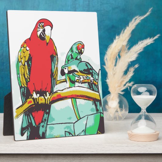 Parrot Trio Fotoplatte (Seite)