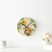 PARROT TROPICAL BIRD 9 RUNDE WANDUHR (Zuhause)