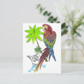 Parrot Tropical Cruise Postkarte (Stehend Vorderseite)