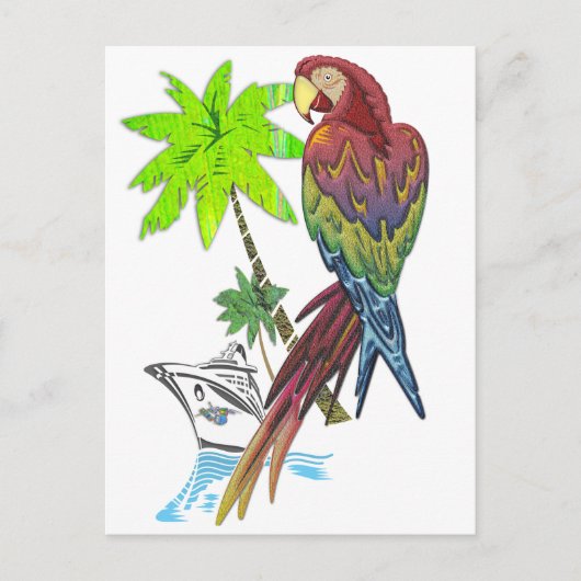 Parrot Tropical Cruise Postkarte (Vorderseite)