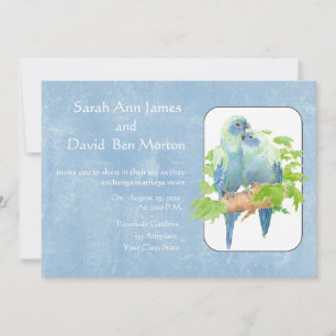 Parrot Tropical Nature Wedding Einladung