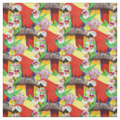 Parrot tropisches Muster Stoff (Muster)
