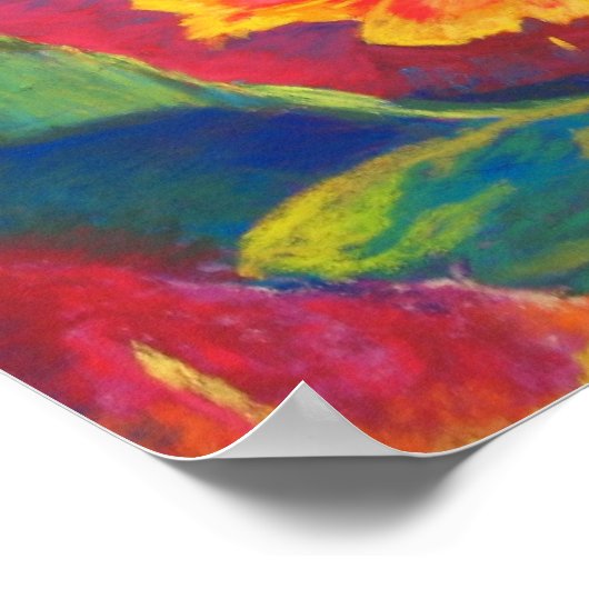 Parrot Tulip Dance Poster (Ecke)