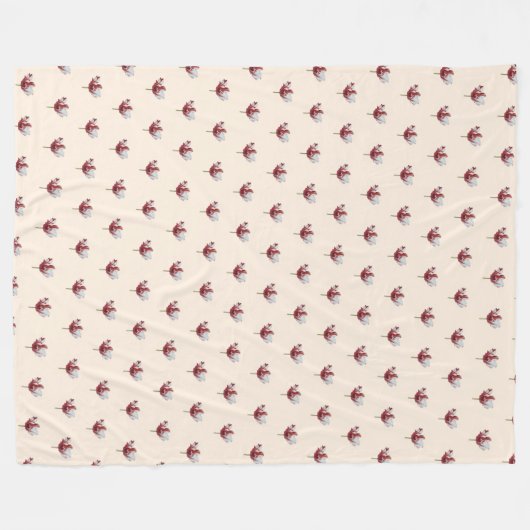 Parrot Tulip Fleecedecke (Vorderseite (Horizontal))