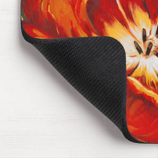 Parrot Tulip I Mousepad (Ecke)