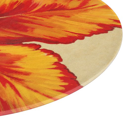 Parrot Tulip I Schneidebrett (Ecke)