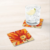 Parrot Tulip II Rechteckiger Pappuntersetzer (Vor Ort)