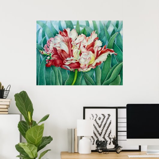 Parrot Tulip Poster (Heimbüro)