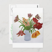 Parrot Tulips: Susan Payne-Trutna Postkarte (Vorne/Hinten)