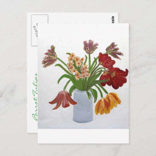 Parrot Tulips: Susan Payne-Trutna Postkarte (Vorne/Hinten)