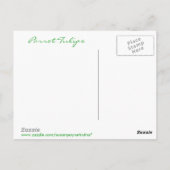 Parrot Tulips: Susan Payne-Trutna Postkarte (Rückseite)