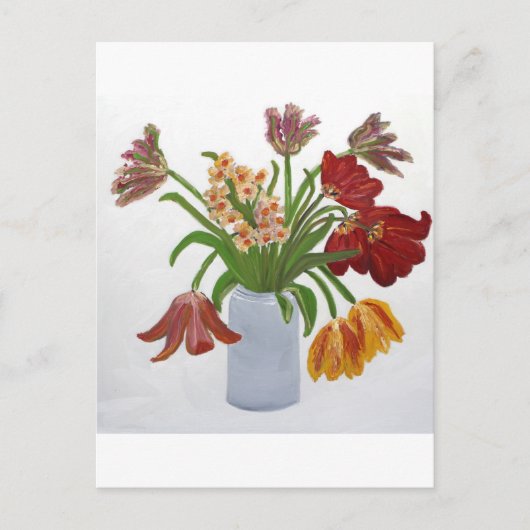 Parrot Tulips: Susan Payne-Trutna Postkarte (Vorderseite)