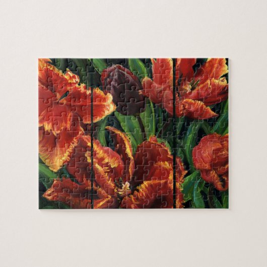 "Parrot Tulips Triptych" Puzzle (Horizontal)