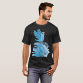 Parrot und Dragon Reflection I Blue Parrotlet T-Shirt (Vorne ganz)