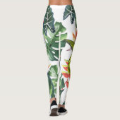 Parrot und Hummingbird tropisch Leggings (Rückseite)