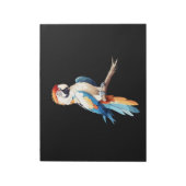 Parrot Vector Art mit lebhaften Farben Notizblock (Rotiert)