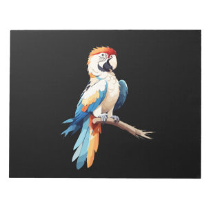 Parrot Vector Art mit lebhaften Farben Notizblock