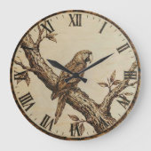 Parrot Wall Clock  Große Wanduhr (Vorderseite)