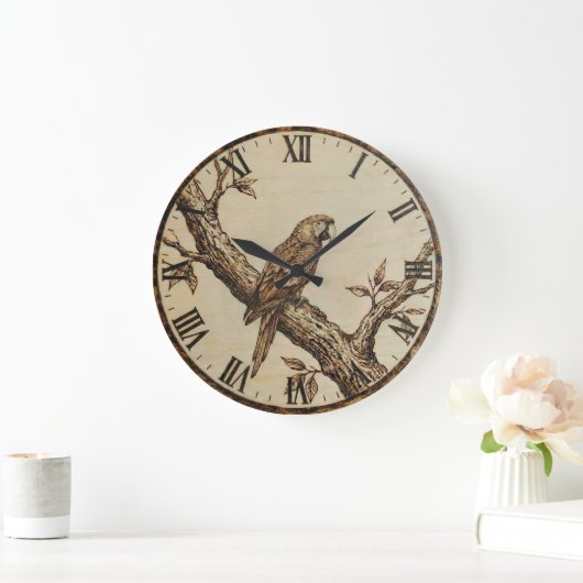 Parrot Wall Clock  Große Wanduhr (Zuhause)