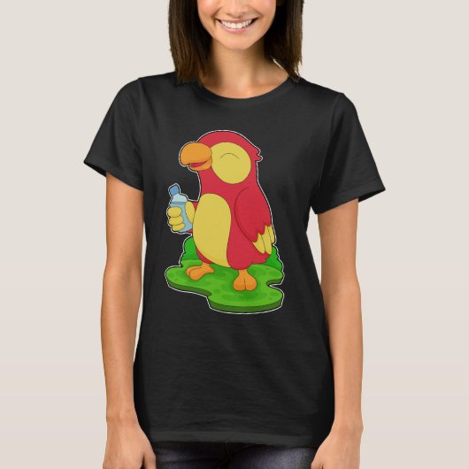 Parrot-Wasserflasche T-Shirt (Vorderseite)