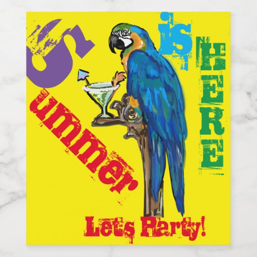 PARROT WEINETIKETT (Einzelnes Label)