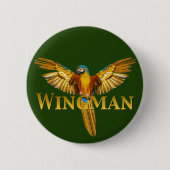 Parrot Wingman Button (Vorderseite)