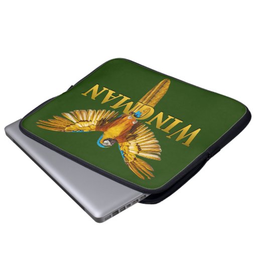 Parrot Wingman Laptopschutzhülle (Vorne Knopf)