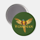 Parrot Wingman Magnet (Vorderseite/Rückseite)