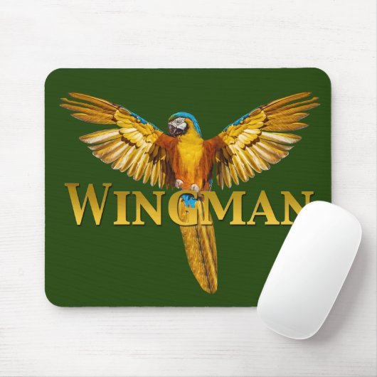 Parrot Wingman Mousepad (Mit Mouse)