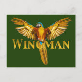 Parrot Wingman Postkarte (Vorderseite)